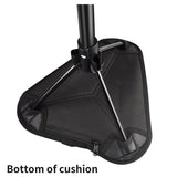 Adjustable Portable Folding Stool with Aluminum Alloy Telescopic Legs for Outdoor Camping, Fishing, Hiking, and Beach Lounging – Compact Tripod Seat with Slope Mode, Carry Bag Included (Black)
