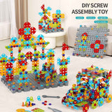 DIY Screw Assembly Building Blocks Set for Kids Ages 3-6 – Creative Educational Toy with Wrench and Screwdriver, Perfect for Parent-Child Interaction and Fine Motor Skills Development (374PCS) In Australia - Darrahopens