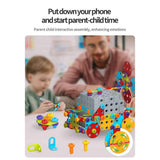 DIY Screw Assembly Building Blocks Set for Kids Ages 3-6 – Creative Educational Toy with Wrench and Screwdriver, Perfect for Parent-Child Interaction and Fine Motor Skills Development (374PCS) In Australia - Darrahopens