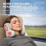 Multifunctional U-Shaped Neck Pillow Massager with Heat Red Light Therapy ANC Noise Cancellation Bluetooth Audio and Hands-Free Calling for Home Office and Travel Relaxation (White) In Australia - Darrahopens