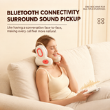 Multifunctional U-Shaped Neck Pillow Massager with Heat Red Light Therapy ANC Noise Cancellation Bluetooth Audio and Hands-Free Calling for Home Office and Travel Relaxation (White) In Australia - Darrahopens