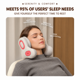 Multifunctional U-Shaped Neck Pillow Massager with Heat Red Light Therapy ANC Noise Cancellation Bluetooth Audio and Hands-Free Calling for Home Office and Travel Relaxation (White) In Australia - Darrahopens