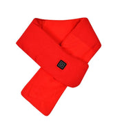 Smart Heated Winter Scarf with USB Power, 3-Temperature Control, Washable Design for Neck Warmth in Office, Home, and Outdoor Camping (Black)