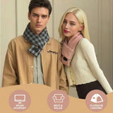 Smart Heated Winter Scarf with USB Power, 3-Temperature Control, Washable Design for Neck Warmth in Office, Home, and Outdoor Camping (Navy)