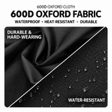 Waterproof 600D Oxford Bimini Top Sun Shade Canopy with Storage Boot for Small Boats, Speedboats, Kayaks, Fishing Boats and Leisure Yachts, All-Season Sun and Rain Protection (Blue, 4 Bow, 73"-78" (200-213cm))