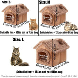 Plush Pet House with Detachable Cushion – Cozy, Warm, and Stylish Indoor Cat or Small Dog Bed – Soft Faux Fur Hideaway with Doorway – Perfect for Year-Round Comfort and Relaxation (L, Grey) In Australia - Darrahopens
