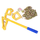 Heavy Duty Chain Ratchet Load Binder with 1000kg Pulling Capacity for Garden Fence Wire Tensioning and Outdoor Farm Repair Tasks (Yellow) In Australia - Darrahopens
