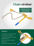 Heavy Duty Chain Ratchet Load Binder with 1000kg Pulling Capacity for Garden Fence Wire Tensioning and Outdoor Farm Repair Tasks (Yellow)