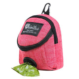 Compact mini backpack dog waste bag holder keeps your hands free during walks and training. Clips to leash or harness, stores rolls of bags plus small treats. Say goodbye to messy pockets. (Green)
