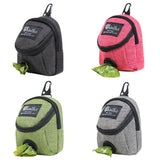 Compact mini backpack dog waste bag holder keeps your hands free during walks and training. Clips to leash or harness, stores rolls of bags plus small treats. Say goodbye to messy pockets. (Pink) In Australia - Darrahopens