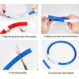 USB Rechargeable LED Glow Pet Collar, Soft Silicone Night Safety Dog & Cat Collar with 6 Colors, 3 Modes, Adjustable Length for Small, Medium, Large Pets, Ideal for Evening Walks and Outdoor Visibility (L, Red)