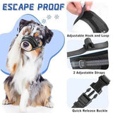 Soft Breathable Mesh Dog Muzzle for Small Medium Large Dogs, Adjustable Anti-Biting Barking Chewing Muzzle for Walking, Training, and Grooming (M, Black) In Australia - Darrahopens