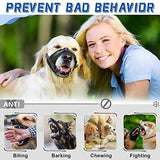Soft Breathable Mesh Dog Muzzle for Small Medium Large Dogs, Adjustable Anti-Biting Barking Chewing Muzzle for Walking, Training, and Grooming (M, Black)