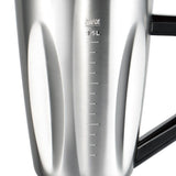 2-in-1 Electric Blender and Grinder with Stainless Steel Body, 1.5L Mixing Pitcher and Detachable Glass Mill for Juices, Smoothies, Coffee Beans, and Dry Ingredients – Compact Countertop Design with Ergonomic Handle for Everyday Home Kitchen Use (Silver)