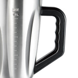2-in-1 Electric Blender and Grinder with Stainless Steel Body, 1.5L Mixing Pitcher and Detachable Glass Mill for Juices, Smoothies, Coffee Beans, and Dry Ingredients – Compact Countertop Design with Ergonomic Handle for Everyday Home Kitchen Use (Silver)