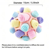 Interactive Snuffle Ball Dog Toy for Mental Stimulation and Foraging – Plush Fabric Strips in a Durable Hollow Ball for Hiding Treats, Encouraging Natural Sniffing Instincts, and Keeping Your Pup Busy (E) In Australia - Darrahopens