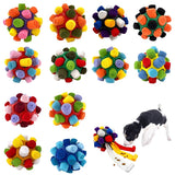 Interactive Snuffle Ball Dog Toy for Mental Stimulation and Foraging – Plush Fabric Strips in a Durable Hollow Ball for Hiding Treats, Encouraging Natural Sniffing Instincts, and Keeping Your Pup Busy (G) In Australia - Darrahopens