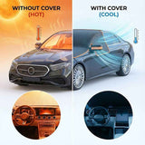 All-Season Car Front Cover Shield for Sedans – Windproof, Snowproof & Sunproof Protection with Magnetic Fixation, Full Coverage for Windshield, Side Windows, and Hood, Ideal for Outdoor Parking (Green2) In Australia - Darrahopens