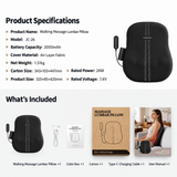 Ergonomic Walking Massage Lumbar Pillow with Soothing Heat and Adjustable Intensity for Home Sofa Relaxation and Back Comfort (Standard Version) In Australia - Darrahopens