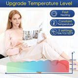 USB-Powered Heated Seat Cushion and Throw Blanket, Soft Flannel Fleece, Fast Heating with 3 Temperature Settings, Portable for Home, Office, Outdoor Use (135×45cm)