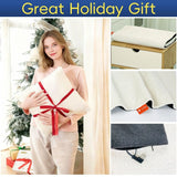 USB-Powered Heated Seat Cushion and Throw Blanket, Soft Flannel Fleece, Fast Heating with 3 Temperature Settings, Portable for Home, Office, Outdoor Use (100×40cm)