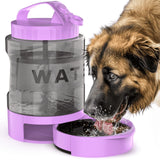 Portable Pet Water Bottle with Built-in Bowl – Leak-Proof, Large Capacity 77oz for Camping, Hiking, and Dog Park Adventures – Ideal for Small to Medium Breeds, Easy to Carry Outdoor Dog Travel Dispenser (Green) In Australia - Darrahopens