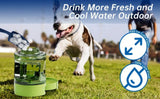 Portable Pet Water Bottle with Built-in Bowl – Leak-Proof, Large Capacity 77oz for Camping, Hiking, and Dog Park Adventures – Ideal for Small to Medium Breeds, Easy to Carry Outdoor Dog Travel Dispenser (Purple)