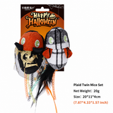 Delight your feline friend this spooky season with our Halloween-themed catnip toys, featuring plush skeletons, mummies, and pumpkins that awaken your cat’s playful instincts for hours of self-amusing fun. (Bat Monster)