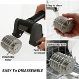 Cordless Electric Grill Cleaning Brush with Rechargeable Battery and Stainless Steel Roller for Outdoor BBQ and Home Grill Grates (Bristle-free Electric BBQ Brush)