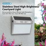 Solar Powered Motion Sensor Wall Light with Dual-Head LED Spotlight, IP65 Waterproof Outdoor Security Lamp for Patio, Doorway, Stairs, and Building Exterior, Auto On/Off at Dusk, 4 Adjustable Lighting Modes, Energy-Efficient and Weather-Resistant (2PCS)