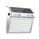 Solar Powered Motion Sensor Wall Light with Dual-Head LED Spotlight, IP65 Waterproof Outdoor Security Lamp for Patio, Doorway, Stairs, and Building Exterior, Auto On/Off at Dusk, 4 Adjustable Lighting Modes, Energy-Efficient and Weather-Resistant (2PCS)