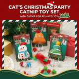 Christmas Plush Catnip Toys with Interactive Teaser Wands – Santa, Snowman, Gingerbread, Bell, and Tree Designs for Kittens and Indoor Cats’ Holiday Fun, Exercise, and Dental Care (Feather Bell)
