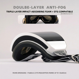 DOTUGE Kids Snow Goggles with Magnetic Flip Design, Anti-Fog HD Lens & UV400 Protection, Compatible with Prescription Glasses, Ideal for Skiing, Snowboarding, and Winter Outdoor Adventures (D) In Australia - Darrahopens
