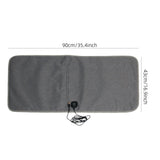 USB-Powered Heated Seat Cushion in Grey Oxford Fabric – Portable Warmth for Office, Car, and Outdoor Camping Chairs, Ideal for Cold Weather Comfort in Autumn and Winter (43×90cm)