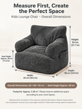 Kids Single Sofa Chair with Corduroy Fabric and Storage Pocket, Cozy Bean Bag Lounger for Children Bedroom and Home Reading Nook (Ivory) In Australia - Darrahopens