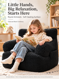 Kids Single Sofa Chair with Corduroy Fabric and Storage Pocket, Cozy Bean Bag Lounger for Children Bedroom and Home Reading Nook (Ivory) In Australia - Darrahopens