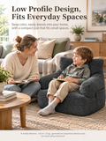 Kids Single Sofa Chair with Corduroy Fabric and Storage Pocket, Cozy Bean Bag Lounger for Children Bedroom and Home Reading Nook (Ivory) In Australia - Darrahopens