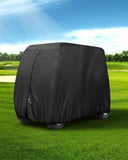 Heavy Duty 420D Oxford Golf Cart Cover with PU Coating, Waterproof Windproof UV-Resistant Storage Protection for 4-Seater and 2+2 Passenger Carts, Includes Storage Bag, Secure Side Zipper Access and Elastic Bottom (95*48*66inch, 420D)