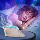 Seashell Starry Sky Projector Lamp with Dynamic Water Ripple Aurora Effect, ABS-PC Decorative Night Light for Bedroom Relaxation, Romantic Date Nights, Party Atmosphere, and Bath Time Ambiance (White) In Australia - Darrahopens
