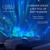 Seashell Starry Sky Projector Lamp with Dynamic Water Ripple Aurora Effect, ABS-PC Decorative Night Light for Bedroom Relaxation, Romantic Date Nights, Party Atmosphere, and Bath Time Ambiance (White)