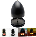 Iron Candle Warmer Lamp with Elegant Egg-Shaped Shade, Safe Flameless Scent Melting for Cozy Ambiance in Bedroom, Living Room, Yoga Studio, and Office, Perfect Gift for Christmas, Birthday, Mother's Day, and Valentine's Day (Black)