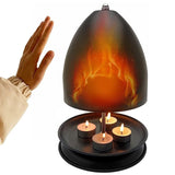 Iron Candle Warmer Lamp with Elegant Egg-Shaped Shade, Safe Flameless Scent Melting for Cozy Ambiance in Bedroom, Living Room, Yoga Studio, and Office, Perfect Gift for Christmas, Birthday, Mother's Day, and Valentine's Day (Black)