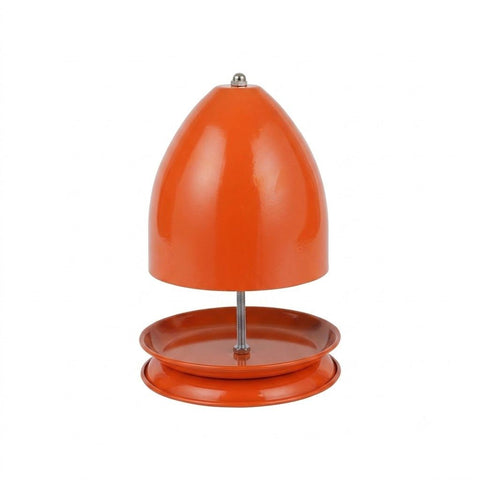 Iron Candle Warmer Lamp with Elegant Egg-Shaped Shade, Safe Flameless Scent Melting for Cozy Ambiance in Bedroom, Living Room, Yoga Studio, and Office, Perfect Gift for Christmas, Birthday, Mother's Day, and Valentine's Day (Orange)