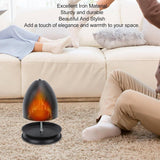 Iron Candle Warmer Lamp with Elegant Egg-Shaped Shade, Safe Flameless Scent Melting for Cozy Ambiance in Bedroom, Living Room, Yoga Studio, and Office, Perfect Gift for Christmas, Birthday, Mother's Day, and Valentine's Day (Orange)