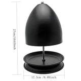 Iron Candle Warmer Lamp with Elegant Egg-Shaped Shade, Safe Flameless Scent Melting for Cozy Ambiance in Bedroom, Living Room, Yoga Studio, and Office, Perfect Gift for Christmas, Birthday, Mother's Day, and Valentine's Day (White)