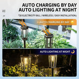 Solar Powered Hexagonal Tungsten Pathway Lights with Warm White Glow, Automatic On/Off, Weatherproof Spike Design for Garden, Lawn, Walkway, and Patio Decorative Illumination (8PCS)