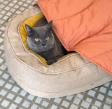 Leaf-Shaped Multi-Functional Pet Mat – Plush, Thick, and All-Season Comfort for Your Cat or Dog, Perfect as a Floor Pad, Crate Cushion, Sofa Protector, or Cozy Blanket (Orange)