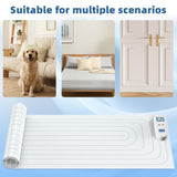 Static Pet Training Mat with Rechargeable Magnetic Controller for Cats and Dogs – Waterproof, Flexible, and Washable Indoor Deterrent Pad for Sofa, Bed, Couch, Kitchen Counter, and Doorway Area Restriction Training (20*48in)