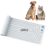 Static Pet Training Mat with Rechargeable Magnetic Controller for Cats and Dogs – Waterproof, Flexible, and Washable Indoor Deterrent Pad for Sofa, Bed, Couch, Kitchen Counter, and Doorway Area Restriction Training (20*48in)