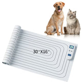 Static Pet Training Mat with Rechargeable Magnetic Controller for Cats and Dogs – Waterproof, Flexible, and Washable Indoor Deterrent Pad for Sofa, Bed, Couch, Kitchen Counter, and Doorway Area Restriction Training (20*48in)